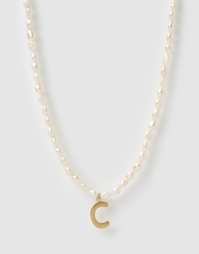 Arms Of Eve - Statement Letter Pearl Necklace