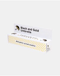 Suck UK - Umbrella Black & Gold