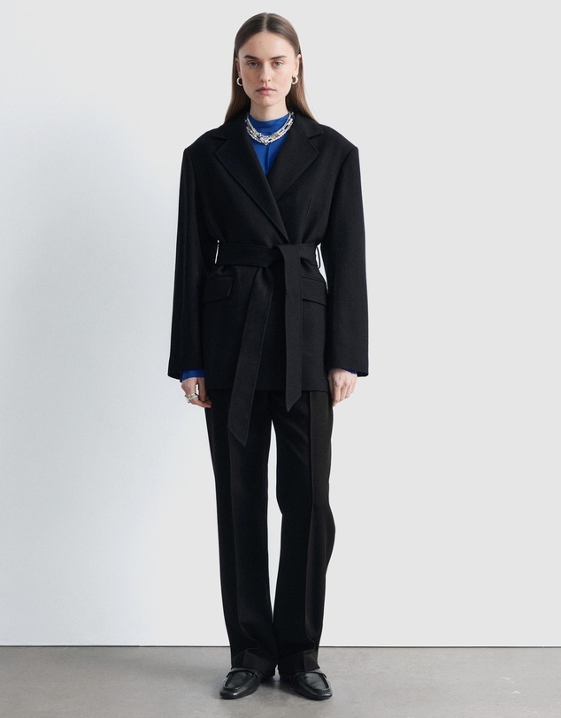 & Other Stories - Wool Tie-Belt Blazer