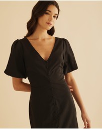 Atmos&Here - Billie Linen Blend Midi Dress