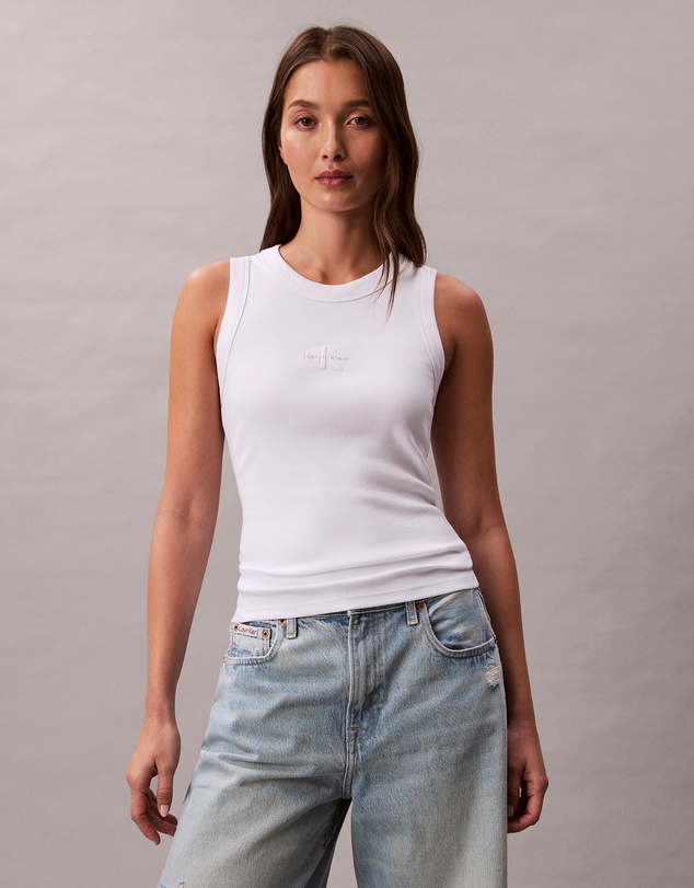 Calvin Klein Jeans - Monologo Rib Tank Top