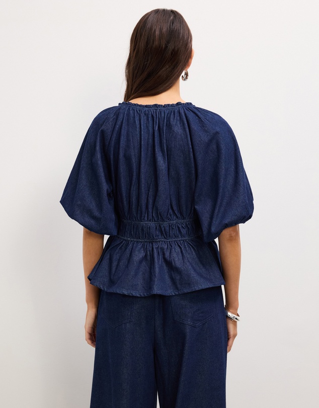 The Fated - Jemma Soft Denim Blouse