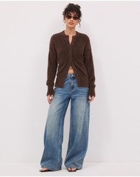 Calli - Rae Fluffy Knit Cardigan