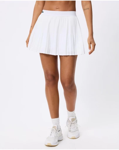 Lacoste - Players Diamond Weave Taffeta Skirt