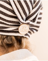 Sky Gazer - Quick Dry Hair Wrap- Black