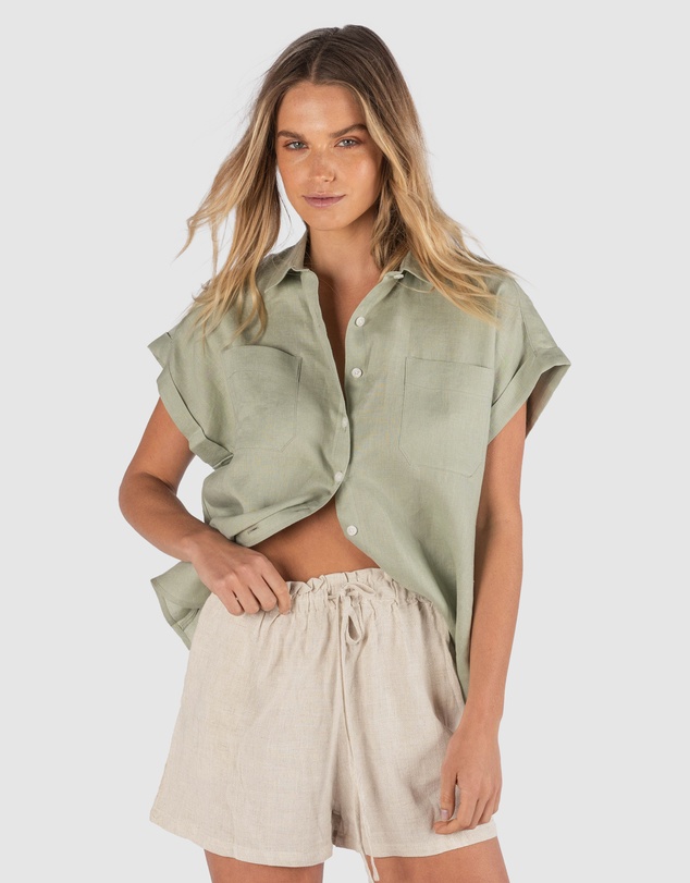 CAMIXA - CAPRI Short Sleeve Linen Shirt
