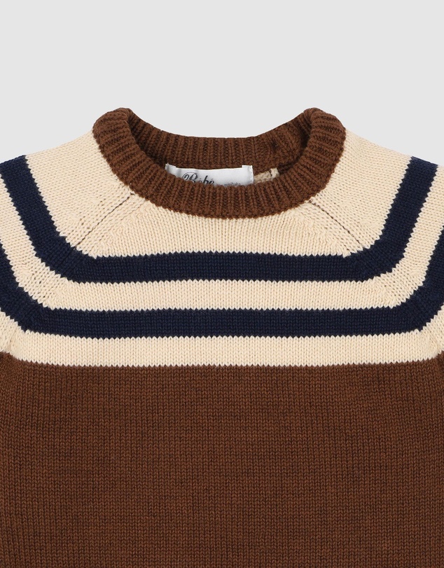 Bebe by Minihaha - Jake Raglan Stripe Knitted Jumper - Babies