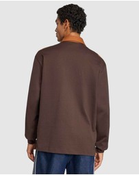 adidas Originals - 3-Stripes Rugby Long Sleeve Polo