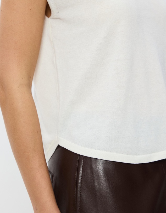 Tussah - Celeste Crew Neck Loose Fit Grown On Sleeve Top