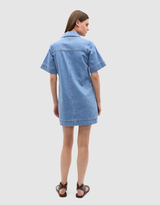 Seed Heritage - Denim Button Through Mini Dress