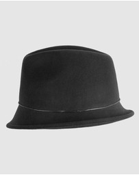 Max Alexander - Felt Black Trilby Hat