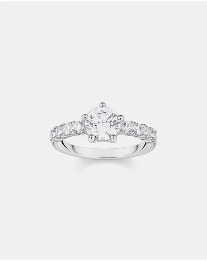 THOMAS SABO - Heritage Glam Solitaire Ring with White Zirconia Stones