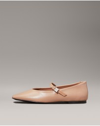 Calvin Klein - Leather Mary Jane Ballerinas