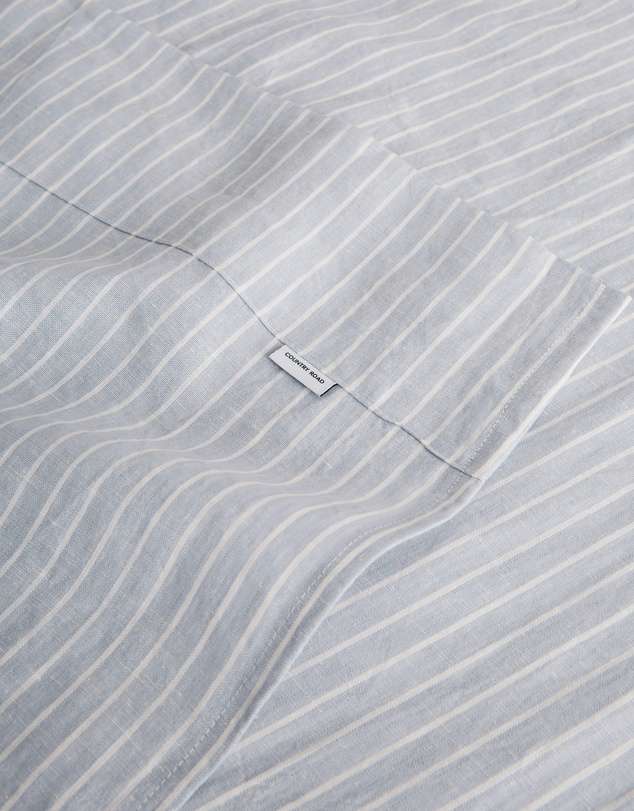 Country Road - Skye Linen Queen Flat Sheet
