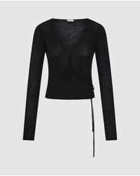 St. Agni - Baby Wool Wrap Top