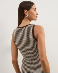 Atmos&Here - Juni Sleeveless Stripe Knit Dress