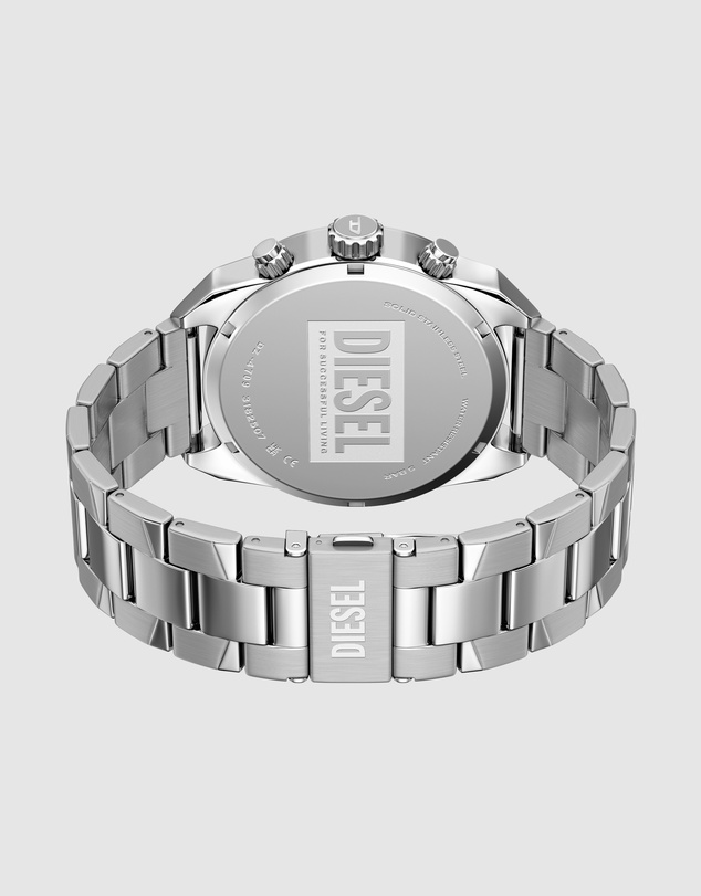 Diesel - Spiked Silver Tone Chronograph Watch