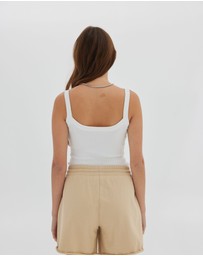 Toast Society - Jersey Raw Hem Short