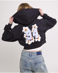 Subtitled - Hawaii Route 94 Cropped Zip Hoodie
