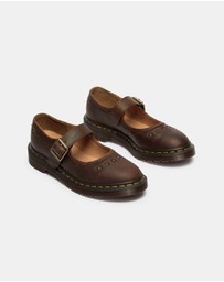 Dr Martens - Mary Jane Flower Shoes - Women's