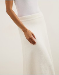 Atmos&Here - Katie Wool Blend Knitted Skirt