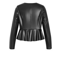 City Chic - Renee Faux Leather Jacket