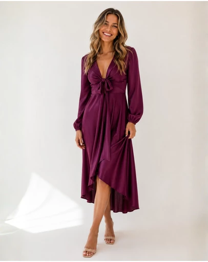 Esther Luxe - Bryleigh Dress - Bordeaux