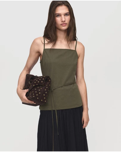 M.N.G - Cotton Top With Waist Tie