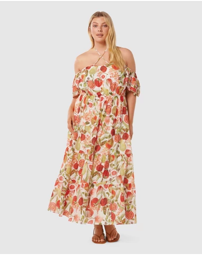 Forever New Curve - Florrie Flutter Sleeve Midi Dress