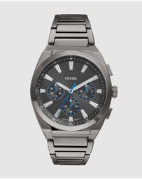 Fossil - Everett Gun-Metal Chronograph Watch