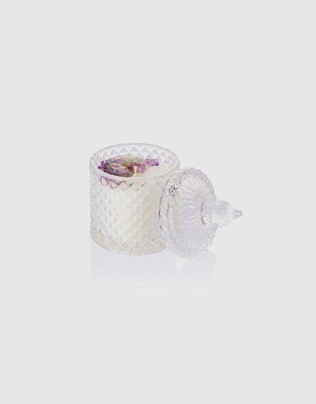 Silk Oil of Morocco - Spellbound Medium Crystal Candle - Peace, Happiness & Joy