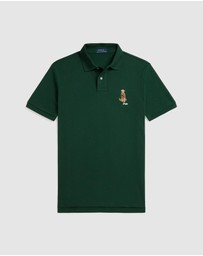 Polo Ralph Lauren - Custom Slim Fit Dog-Embroidered Polo - ICONIC EXCLUSIVE