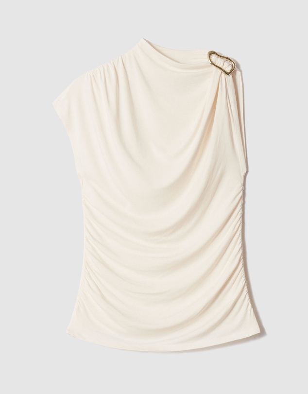 & Other Stories - Ruche Gold-Buckle Top
