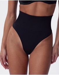 Bras N Things - Base Layers Mid Rise G String - Black