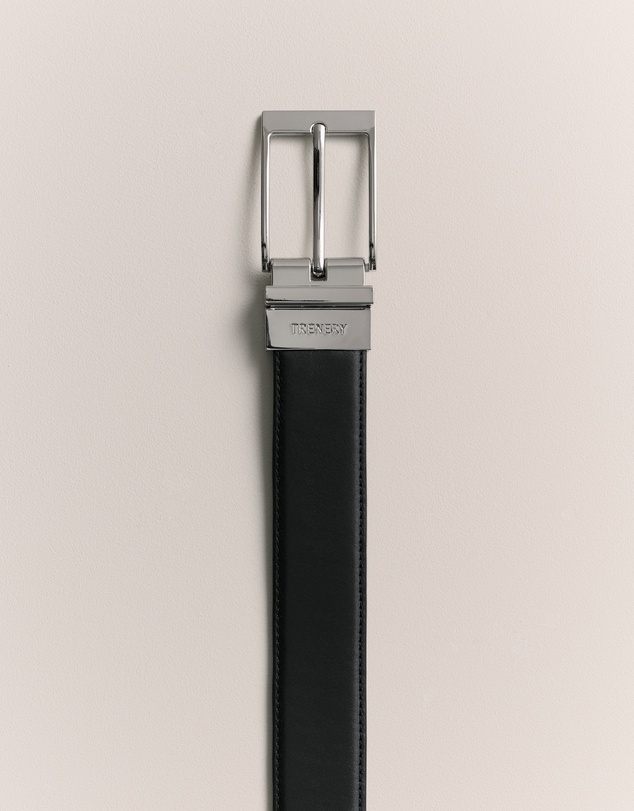 Trenery - Ballard Reversible Belt in Chocolate