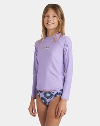 Billabong - Girls 8 to 16 heat Wave Long Sleeve Rash Vest