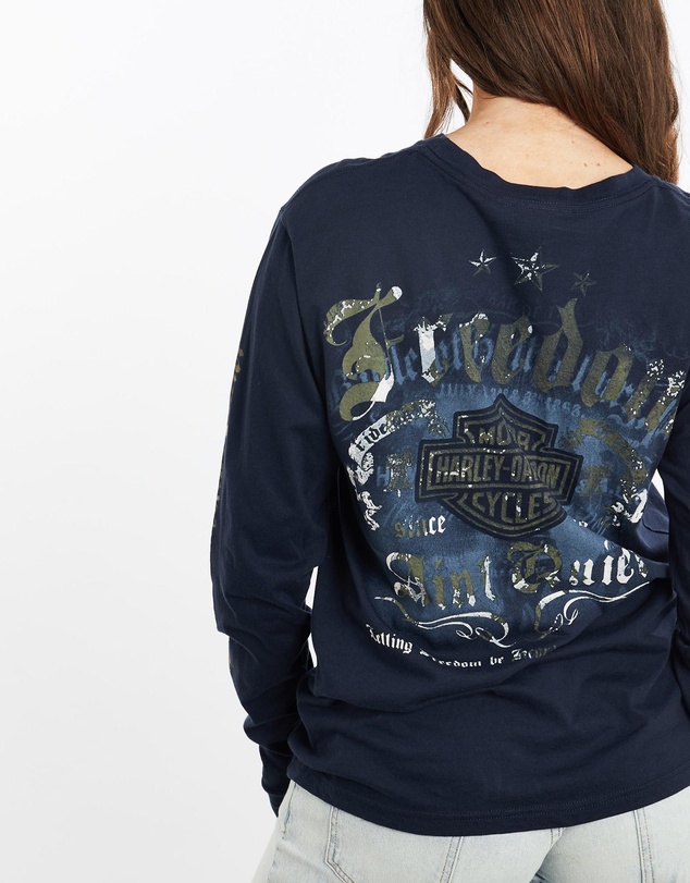 Vintage by The Real Deal - Pre Loved - Vintage Harley Davidson Long Sleeve Tee