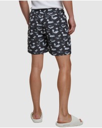 Urban Classics - Pattern Swim Shorts
