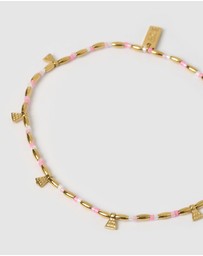 Arms Of Eve - Natalia Gold Anklet - Peony