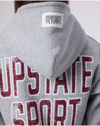 Upstate - Zip Through Hoodie - Grey Marle