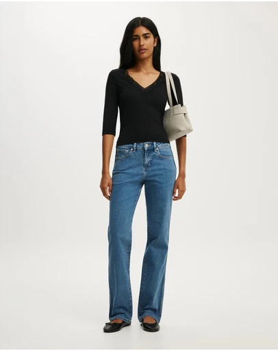 Cotton On - Stretch Slim Straight Jeans