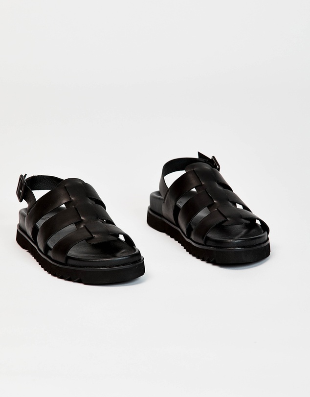 bul - Pandanus Sandal Black