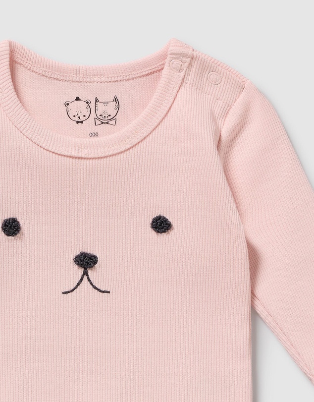 Wilson & Frenchy - Organic Rib Long Sleeved Bodysuit - Babies