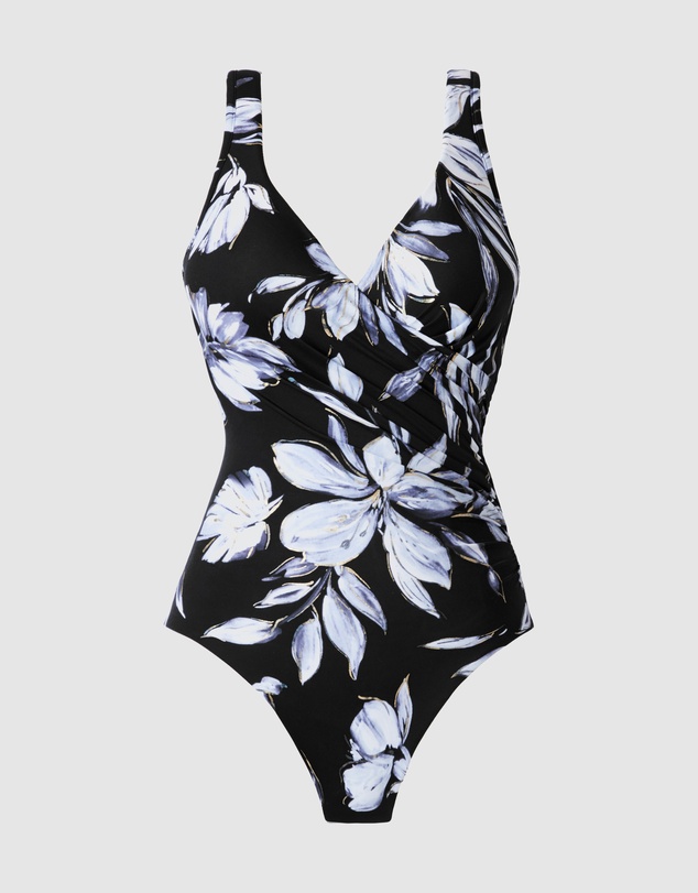 Miraclesuit Swimwear  - Fiore di Luna It's a Wrap Underwired Tummy Control Swimsuit