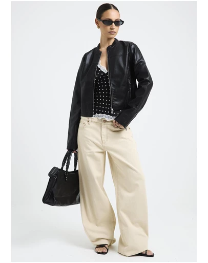 Insight - Lea Double Zip PU Jacket