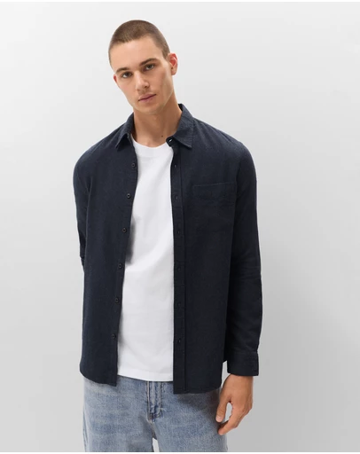 UNISON - Brushed Cotton Regular Fit Shirt