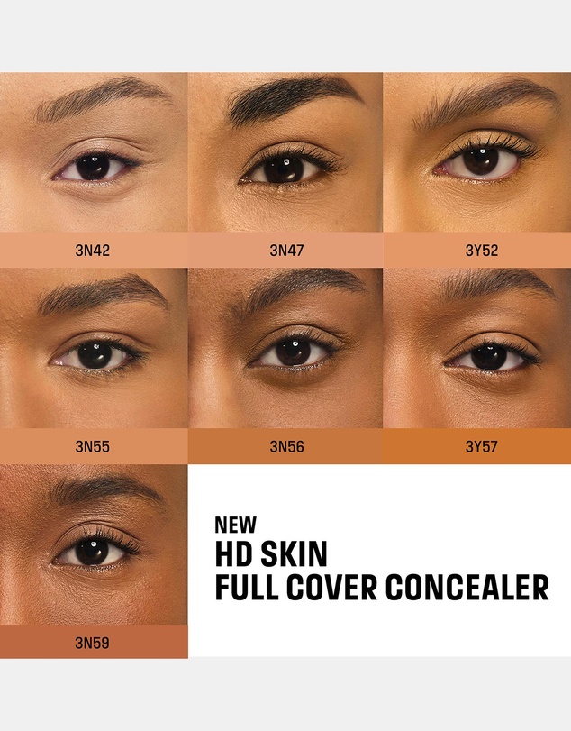 MAKE UP FOR EVER - HD Skin Full Cover Concealer Multi-Use Concealer with Niacinamide & Hyaluronic Acid