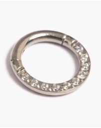 Lovisa - Titanium Cubic Zirconia 6mm Clicker