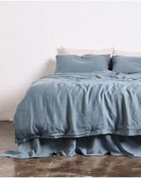 IN BED - 100% Linen Pillowslip Set in lake