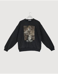 Revibe - Repaired ENA PELLY Mixed Animal Sweatshirt - AU 8